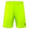 PANTALÓ CURT GROC FLUOR CF LA GARRIGA MACRON GALAX + ESCUT PETIT DTF I Nº NEGRE