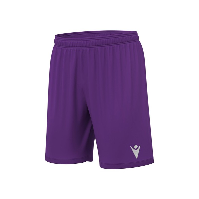 PANTALÓ CURT LILA MACRON GALAX CF LA GARRIGA + ESCUT PETIT DTF I Nº BLC