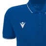 POLO BLAU ROYAL FEMENÍ MACRON WALTZ ECO + ESCUT RCAE BLANC + DTF RCAE BLAU