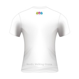 CAMISETA BLANCA MUJER NORDIC WALKING GIRONA