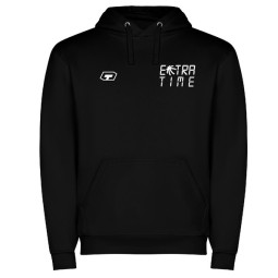 SUDADERA NEGRA CON CAPUCHA EXTRA TIME