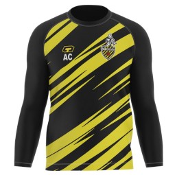 DESSUADORA ENTRENAMENT CF VOLTREGÀ GROGA NEGRA