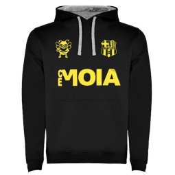 SUDADERA URBAN NEGRO CON CAPUCHA CE MOIÀ