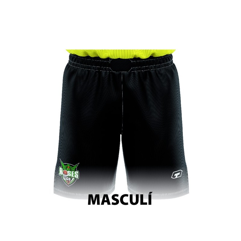 PANTALÓ NEGRE D'ENTRENAMENT MASCULÍ CB ROSES + ESCUT