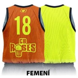 CAMISETA REVERSIBLE DE ENTRENAMIENTO FEMNINO CB ROSES