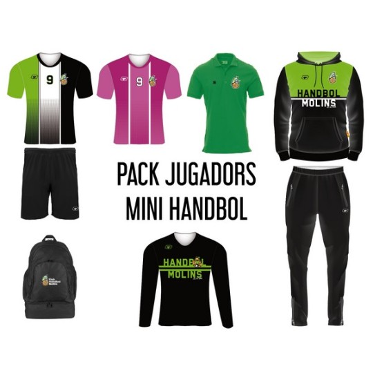 PACK JUGADORS BASE-MINI MASCULÍ HANDBOL MOLINS