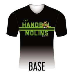 CAMISETA BASE DE CALENTAMIENTO BASE MANGA CORTA HANDBOL MOLINS