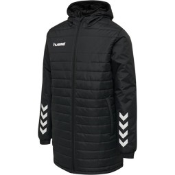 ANORAK HUMMEL LARGO DE ADULTO COLOR NEGRO