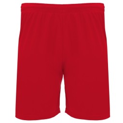 PANTALÓN TÉCNICO CORTO DRT 100% POLIESTER ROJO 60