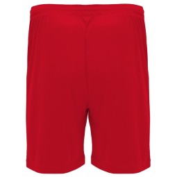 PANTALÓN TÉCNICO CORTO DRT 100% POLIESTER ROJO 60