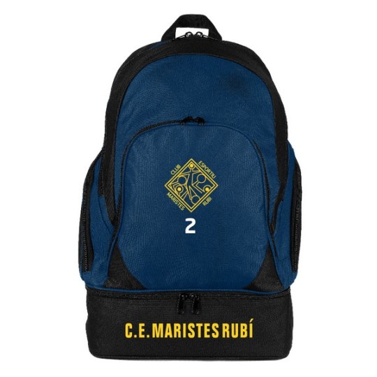 MOCHILA AZUL CON NÚMERO MARISTES DE RUBÍ
