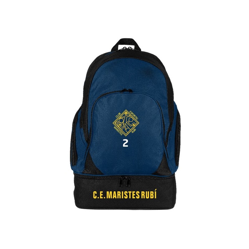 MOCHILA AZUL CON NÚMERO MARISTES DE RUBÍ