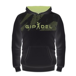 SUDADERA NEGRA CON CAPUCHA GIPADEL