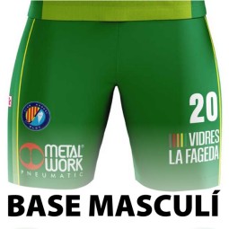 PANTALÓN DE PORTERO BASE MASCULINO VERDE CLUB HOQUEI OLOT