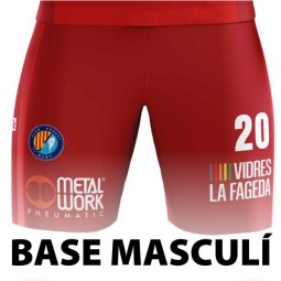 PANTALÓN DE PORTERO BASE MASCULINO ROJO CLUB HOQUEI OLOT