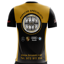 CAMISETA NEGRA I DORADA BRUANI