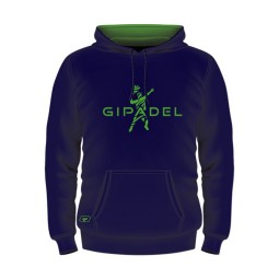 DESSUADORA AMB CAPUTXA BLAU MARÍ GIPADEL