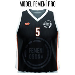 CAMISETA FEMENINA PRO 2A EQUIPACIÓN NEGRA FEMENÍ OSONA