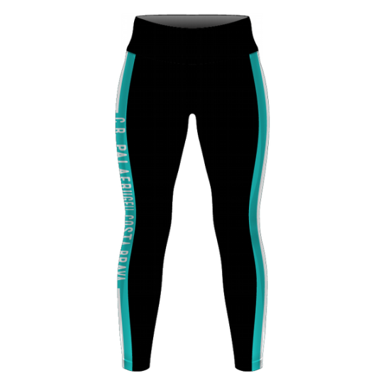 LEGGIN LLARG CINTURA ALTA COLOR NEGRE + DTF PUNTETS CR PALAFRUGELL COSTA BRAVA