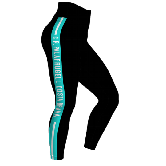 LEGGIN LLARG CINTURA ALTA COLOR NEGRE + DTF PUNTETS CR PALAFRUGELL COSTA BRAVA