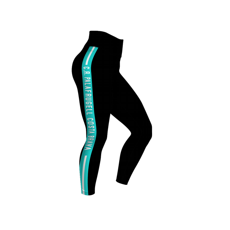 LEGGIN LLARG CINTURA ALTA COLOR NEGRE + DTF PUNTETS CR PALAFRUGELL COSTA BRAVA