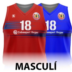 BÀSQUET - SAMARRETA DE JOC MASCULINA REVERSIBLE FE BEGUR