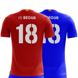 FUTBOL - SAMARRETA DE JOC REVERSIBLE FE BEGUR