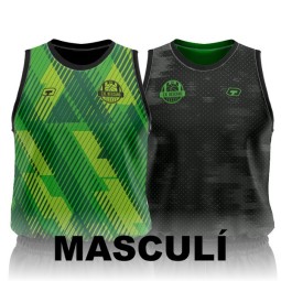 CAMISETA REVERSIBLE VERDE Y NEGRA MASCULINO CB BESCANÓ
