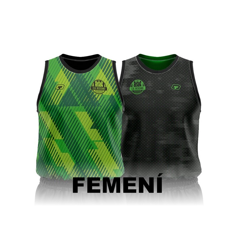 SAMARRETA REV VERDA I NEGRA FEMENÍ CB BESCANÓ