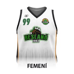 CAMISETA 2A EQUIPACIÓN FEMENINA CB BESCANÓ BLANCA