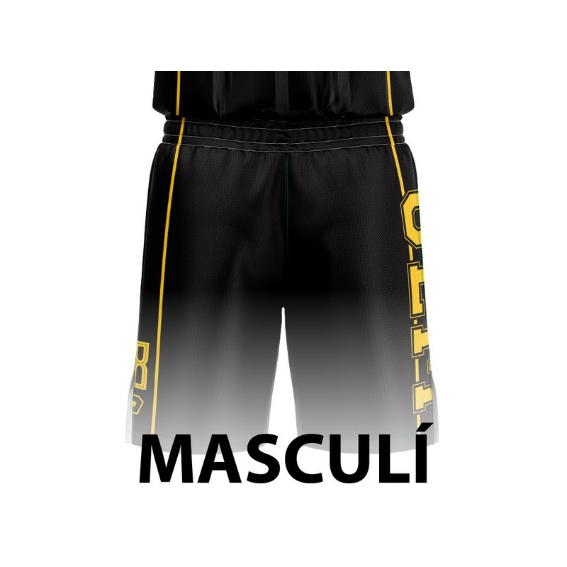PANTALÓ DE BÀSQUET MASCULÍ NEGRE UEM MATARÓ