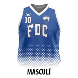 CAMISETA MASCULINA 1A EQUIPACIÓN BÀSQUET FD CASSANENC