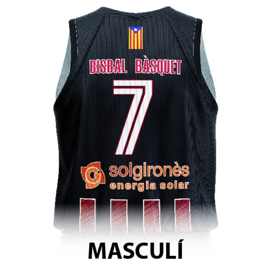 CAMISETA MASCULINA 1A EQUIPACIÓN BISBAL BÀSQUET