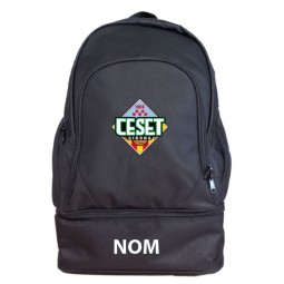 MOCHILA NEGRA CON NOMBRE CESET