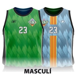 CAMISETEA REVERSIBLE MASCULINA DE JUEGO CESET