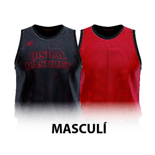 CAMISETA REVERSIBLE MASCULINA ENTRENAMIENTO BISBAL BÀSQUET