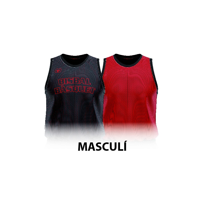 CAMISETA REVERSIBLE MASCULINA ENTRENAMIENTO BISBAL BÀSQUET