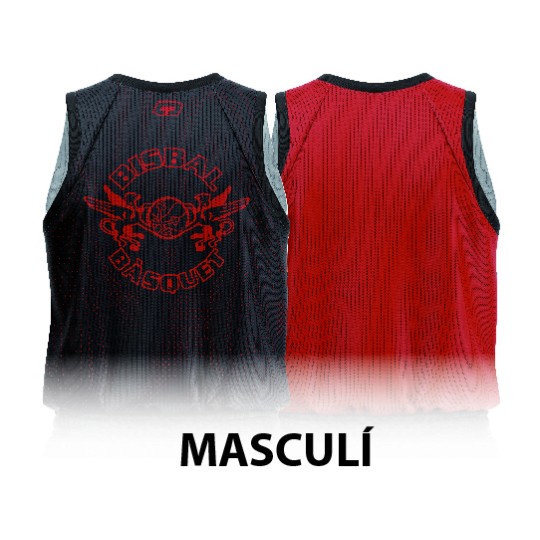 SAMARRETA REVERSIBLE MASCULINA ENTRENAMENT BISBAL BÀSQUET