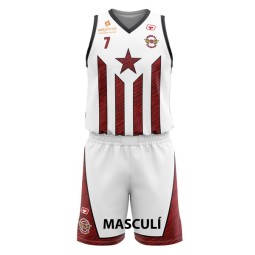 CAMISETA MASCULINA 2A EQUIPACIÓN BISBAL BÀSQUET BASE