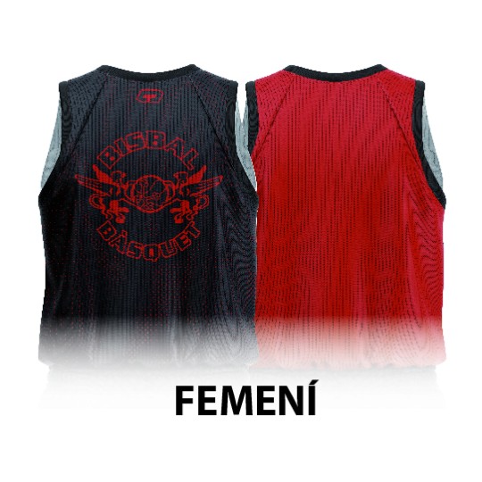 CAMISETA REVERSIBLE FEMENINA ENTRENAMIENTO BISBAL BÀSQUET