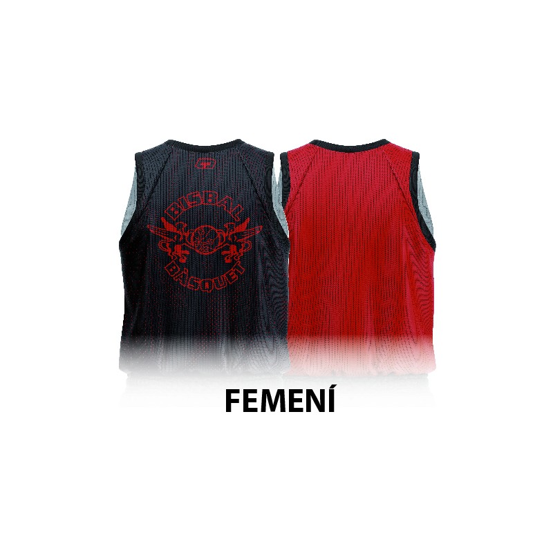 CAMISETA REVERSIBLE FEMENINA ENTRENAMIENTO BISBAL BÀSQUET