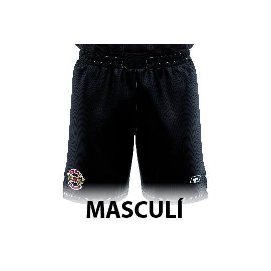 PANTALÓN ENTRENAMIENTO MASCULINO NEGRO LISO TC BISBAL BÀSQUET