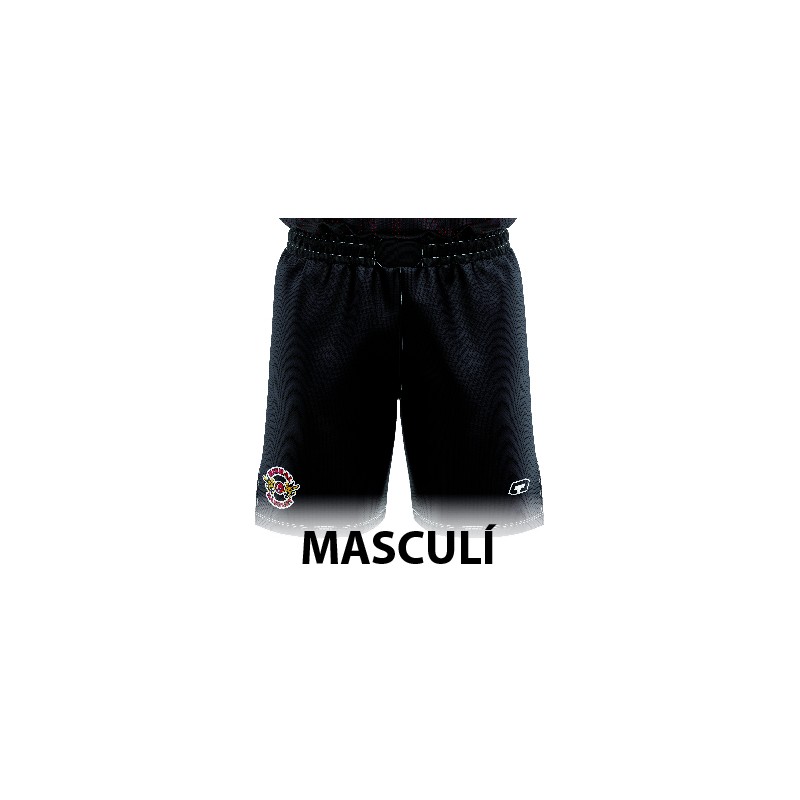 PANTALÓN ENTRENAMIENTO MASCULINO NEGRO LISO TC BISBAL BÀSQUET