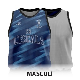 SAMARRETA ENTRENAMENT REVERSIBLE MASCULINA CB L'ESCALA