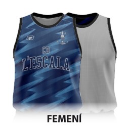 CAMISETA REVERSIBLE FEMENINA "FENAIK" SIN MANGAS TOP LINE DE TC FULL PRINT BASE AMARILLO