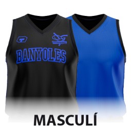SAMARRETA REVERSIBLE BLAU-NEGRE TC ENTRENAMENT MASCULÍ CB BANYOLES