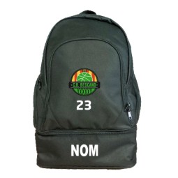 MOCHILA DE DEPORTE NEGRA CON NOMBRE CB BESCANÓ