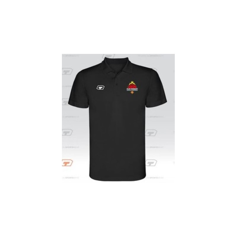 POLO COTÓ VNC COLOR NEGRE + ESCUT DTF CB CASTELLÓ + LLETRES ESQUENA
