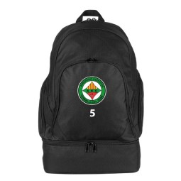 MOCHILA NEGRA CON NÚMERO AE CORNELLÀ