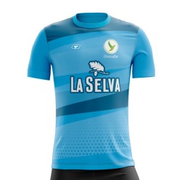 CAMISETA PORTERO AZUL FUTBOL FUNDACIÓ GIRONA EST